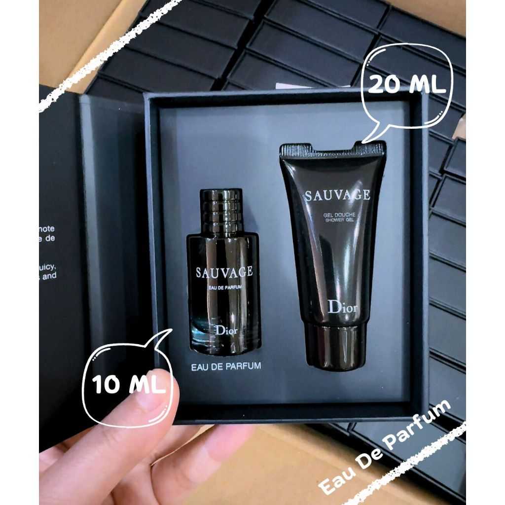 Set Mini Dior Sauvage EDP 10 ml. แบบแต้ม + Shower Gel 20 ml.