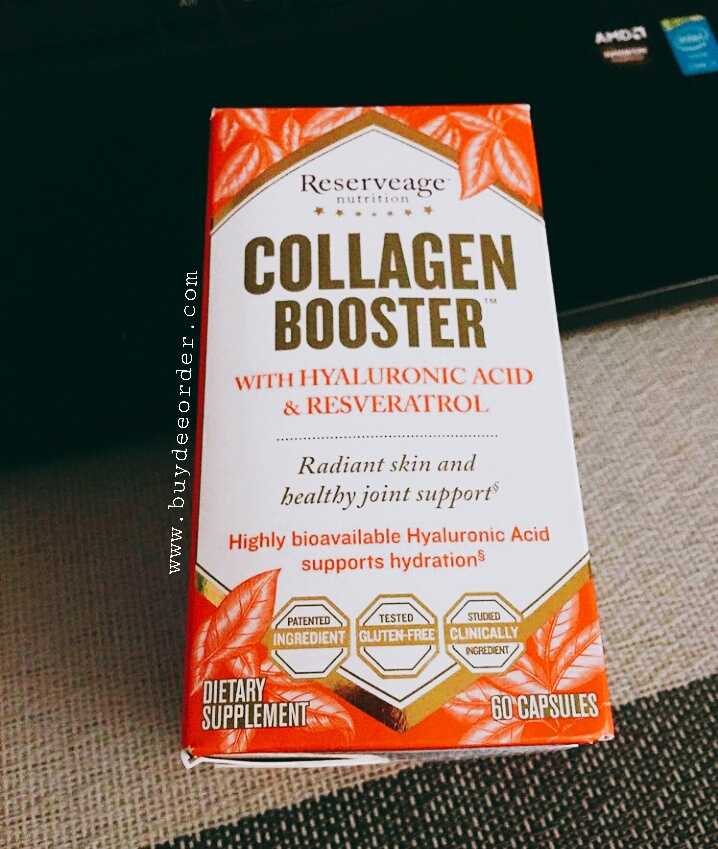 Reserveage Nutrition CollagenBooster with Hyaluronic Acid & Resveratrol 60 capsules