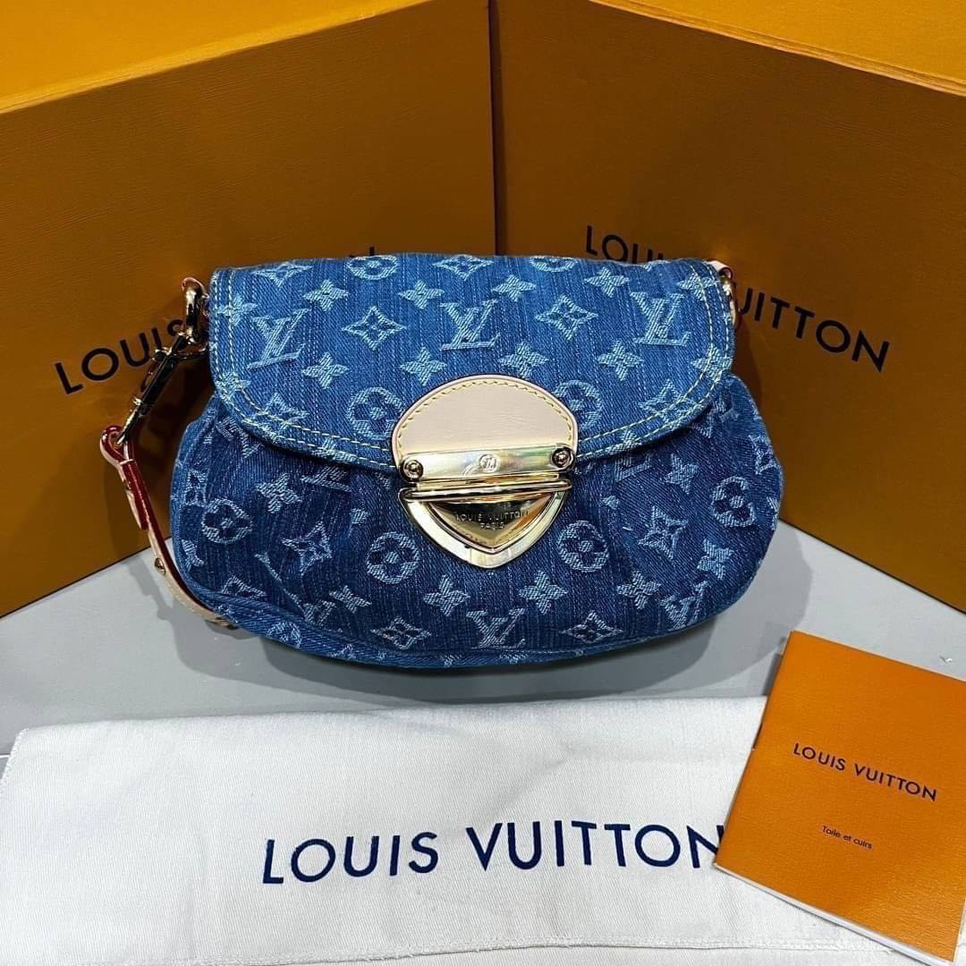 LOUIS VUITTON SUNSET BAG MONOGRAM DENIM REMIX M46829 LIMITED EDITION