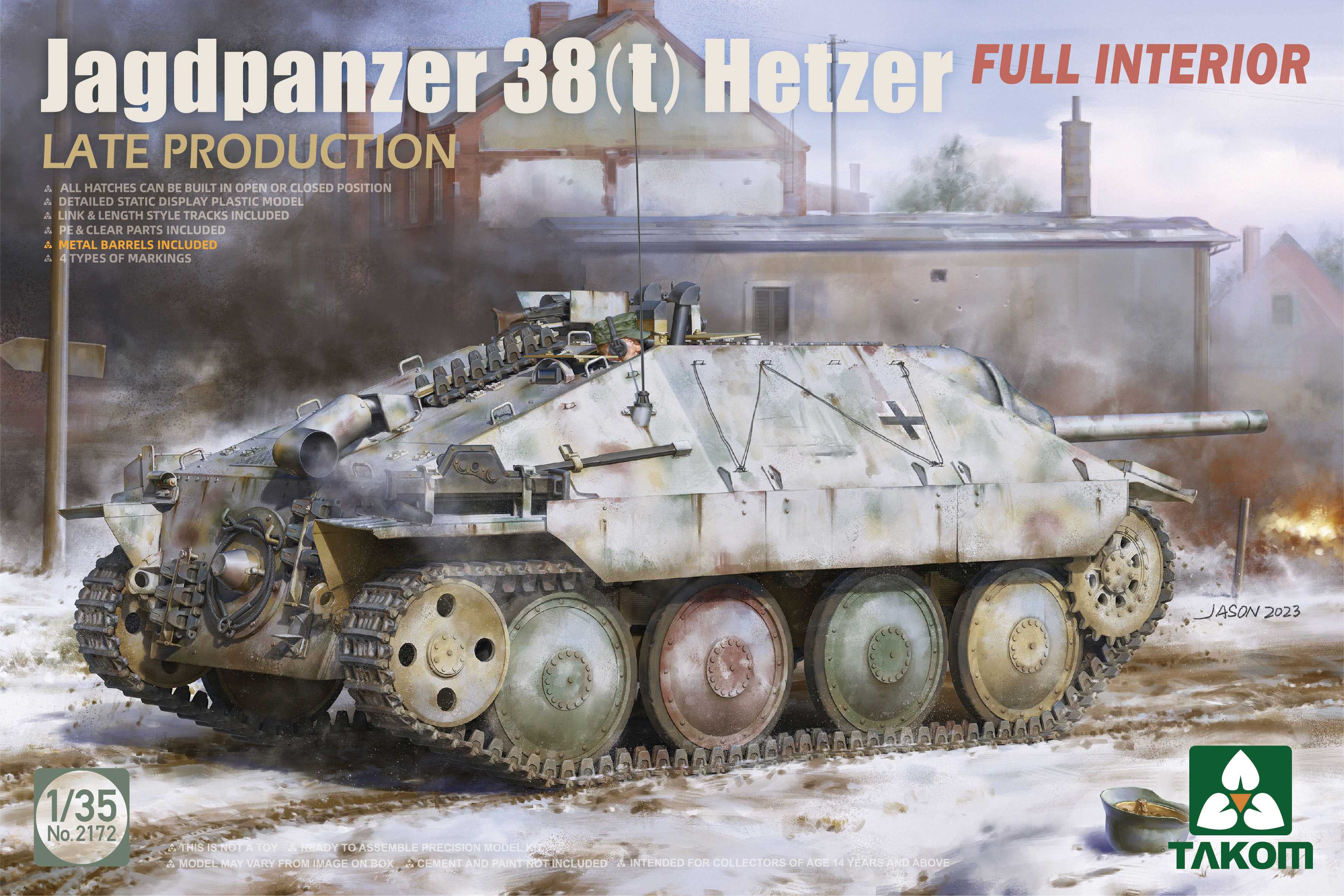 1/35 Jagdpanzer 38(t) Hetzer LATE PRODUCTION w/FULL INTERIOR