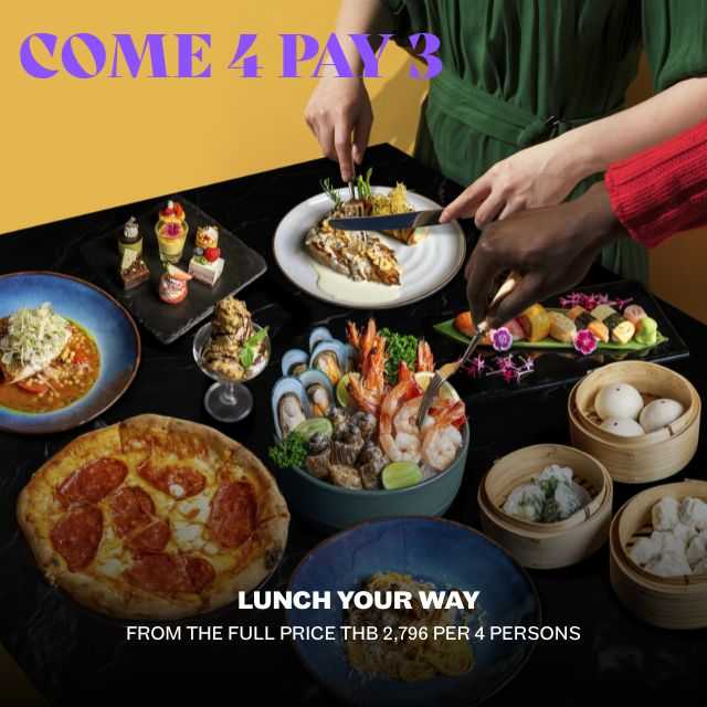 Lunch Buffet - October Exclusive Come 4, Pay 3