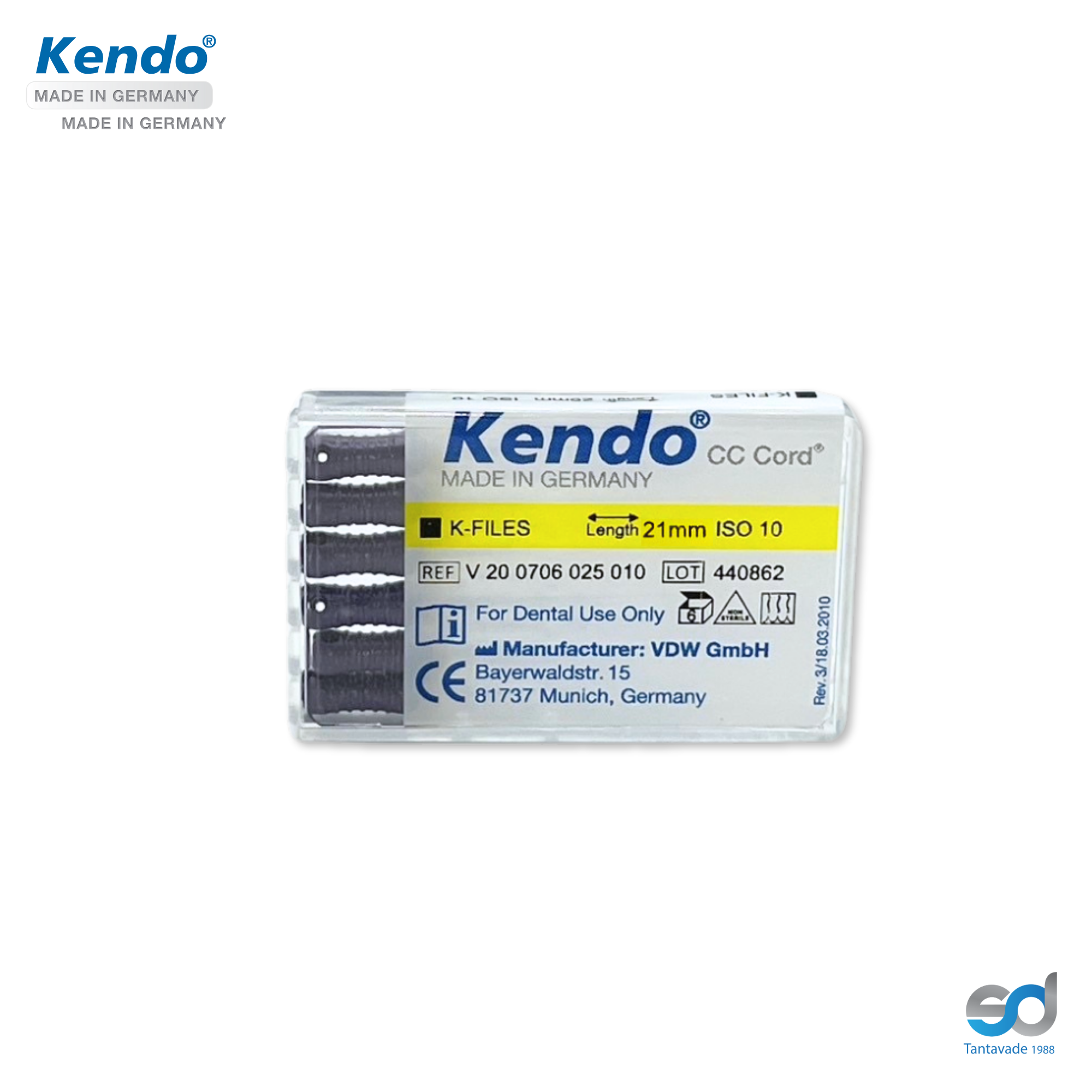 KENDO K-File 21mm. #10 (6pcs.)