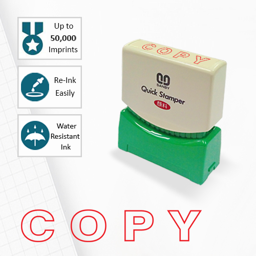 SANBY ตรายางสำเร็จรูป หมึกในตัว รุ่น QUICK STAMPER (S) C17R [COPY]