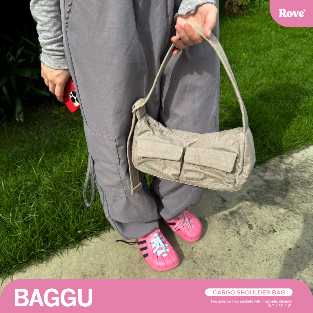 BAGGU Cargo Shoulder Bag - Dove