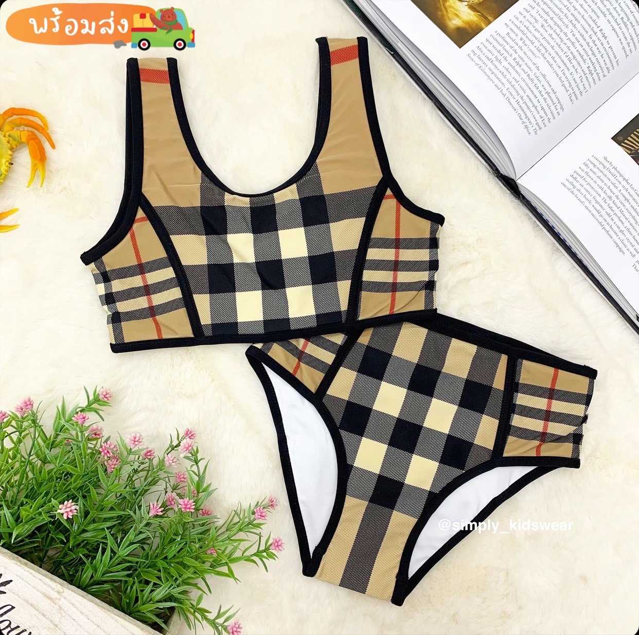 พร้อมส่ง Burberry  Bikini Set