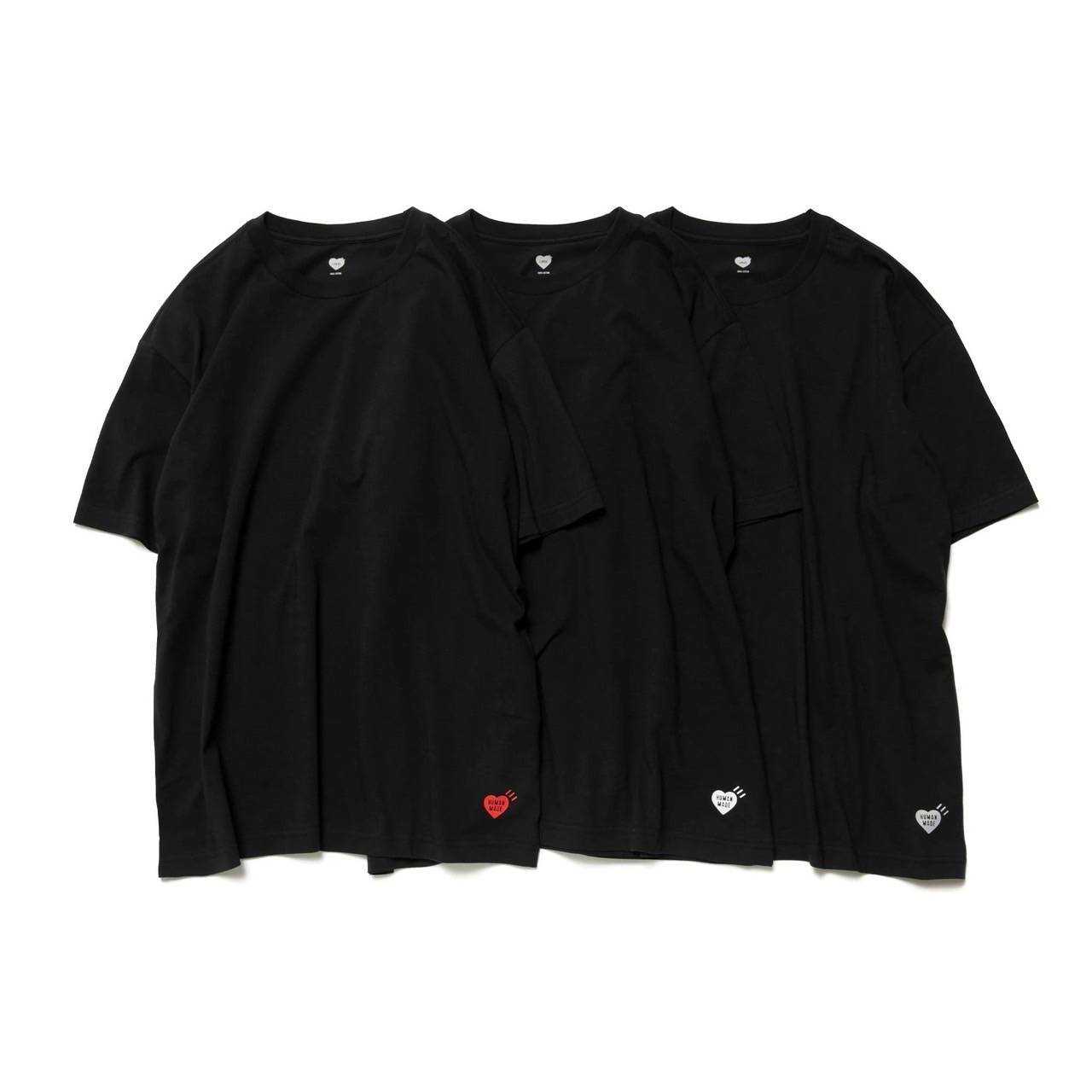 HUMAN MADE ♡彡  3-PACK T-SHIRT SET 