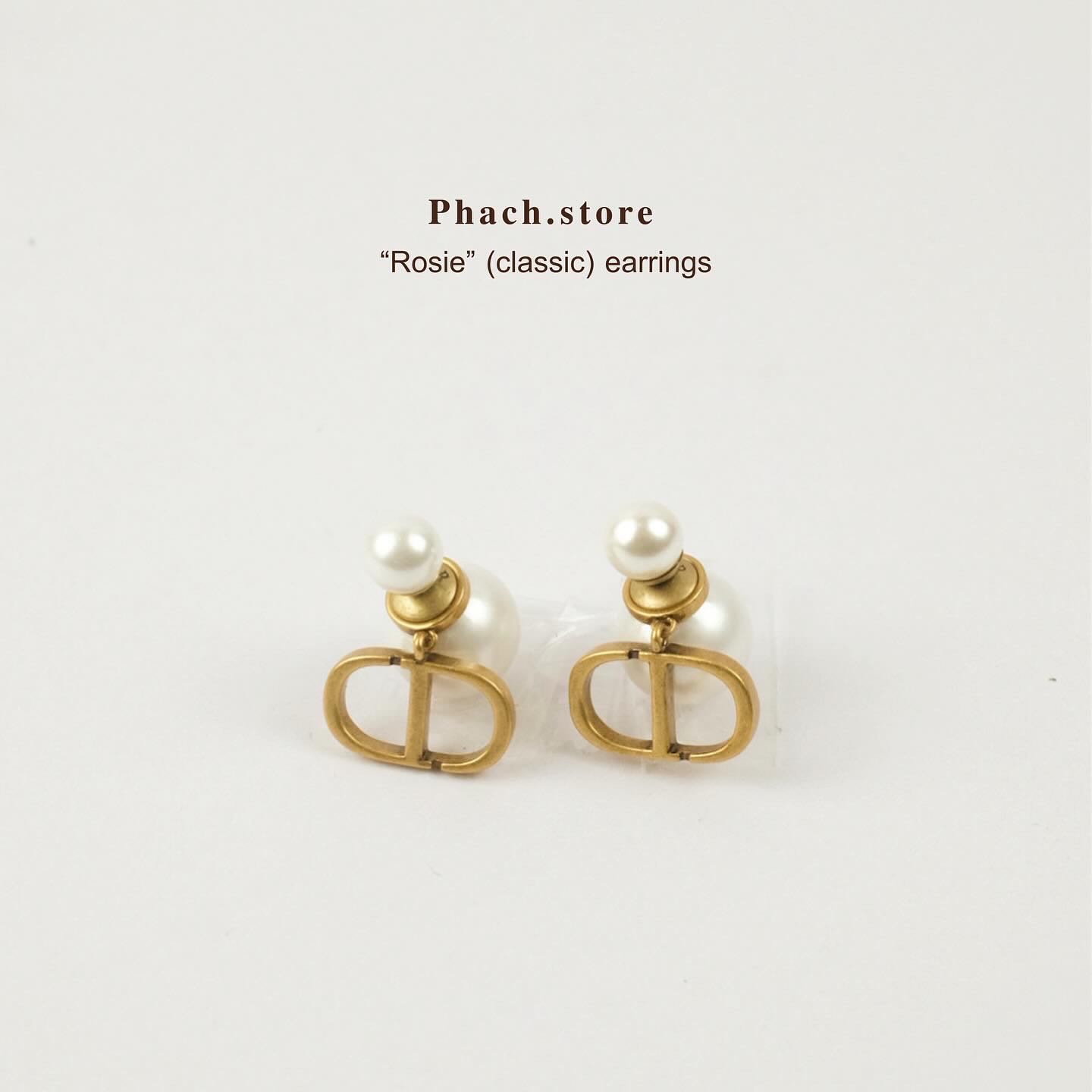 “Rosie” 18K gold plated earrings