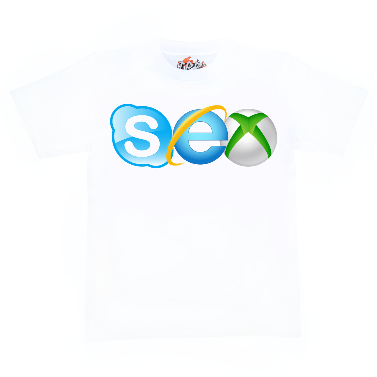 TPP® SEX PARODY LOGO WHITE T-SHIRT 