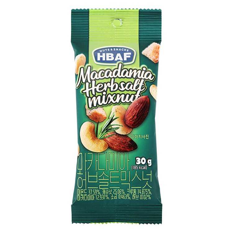 HBAF Macadamia Herb Salt Mixnut ถั่วรวมมิตรรสเกลือและสมุนไพรระดับพรีเมียม 🥜🫘
