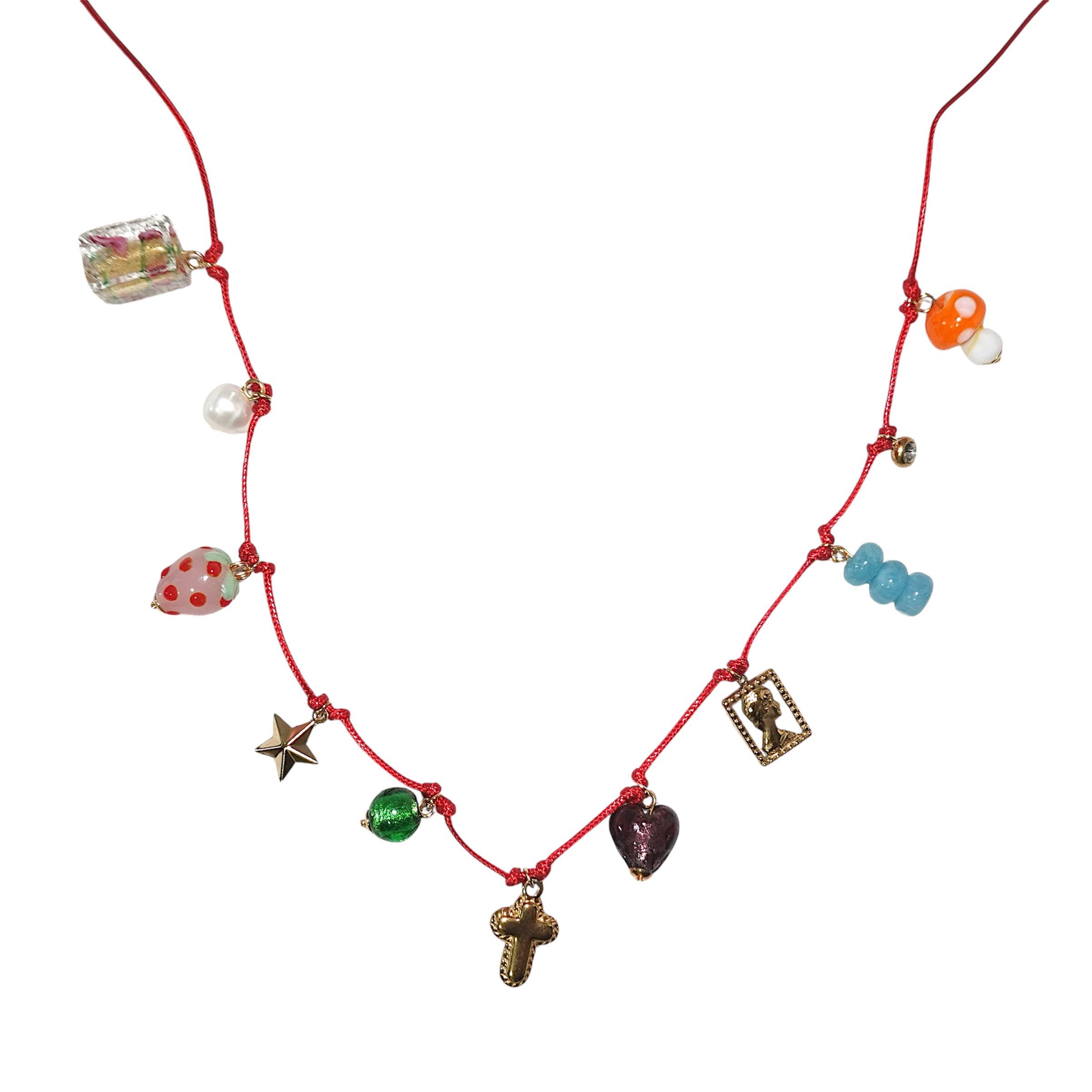 Cross Line Necklace