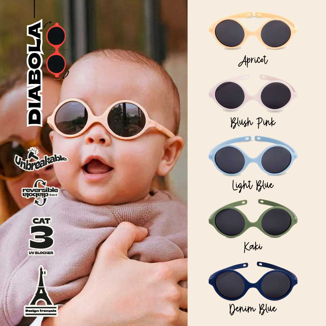 Ki ET LA รุ่น Diabola Baby แว่นกันแดดสำหรับเด็ก อายุ 0-1 ปี