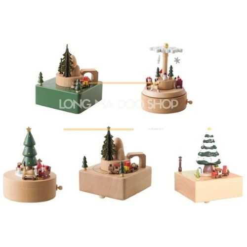 กล่องดนตรีไม้ มีชีวิต Music box (Voice : We Wish You A Merry Christmas)