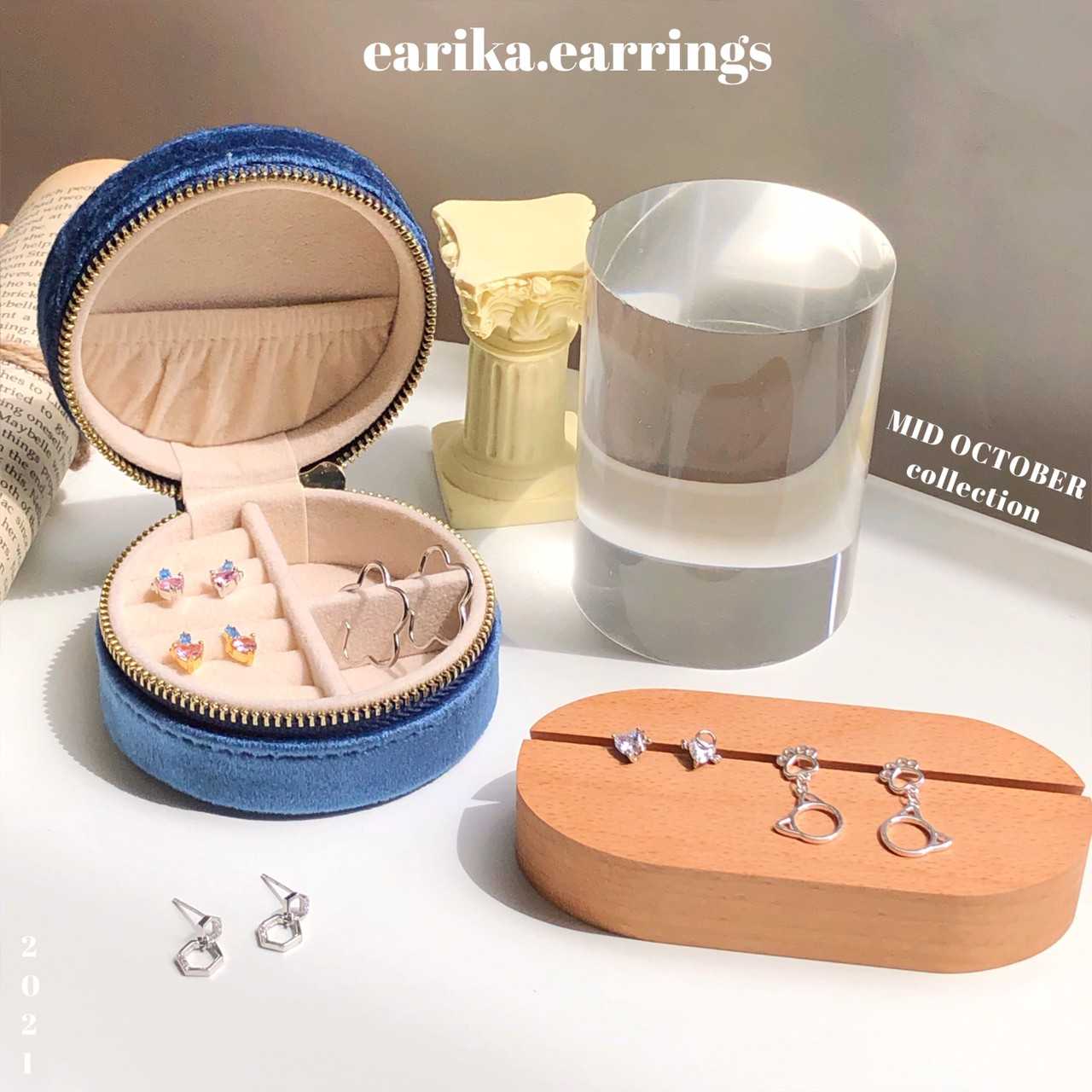 earika.earrings - ต่างหูเงินแท้ S92.5 คอลเลคชั่นกลางเดือนตุลาคม 2021 (2) เหมาะสำหรับคนแพ้ง่าย