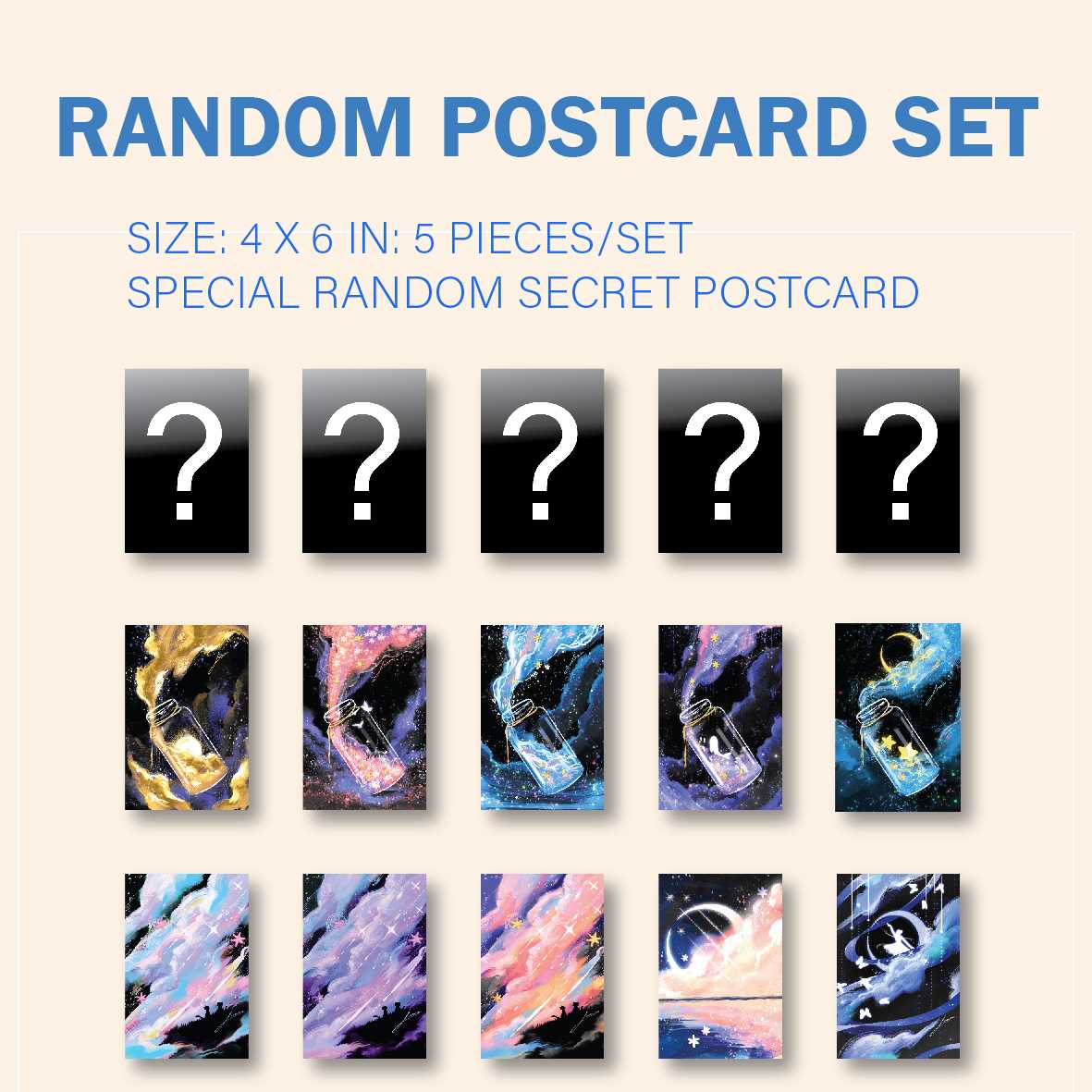 RANDOM POSTCARD SET