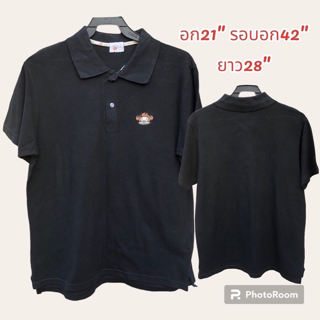 เสื้อยืดโปโลคอปกแขนสั้น สินค้างานนอกเกรดAนำเข้ามือ2 สินค้าพร้อมจัดส่ง