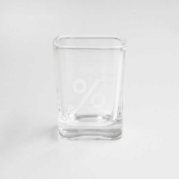 % Shot Glass
