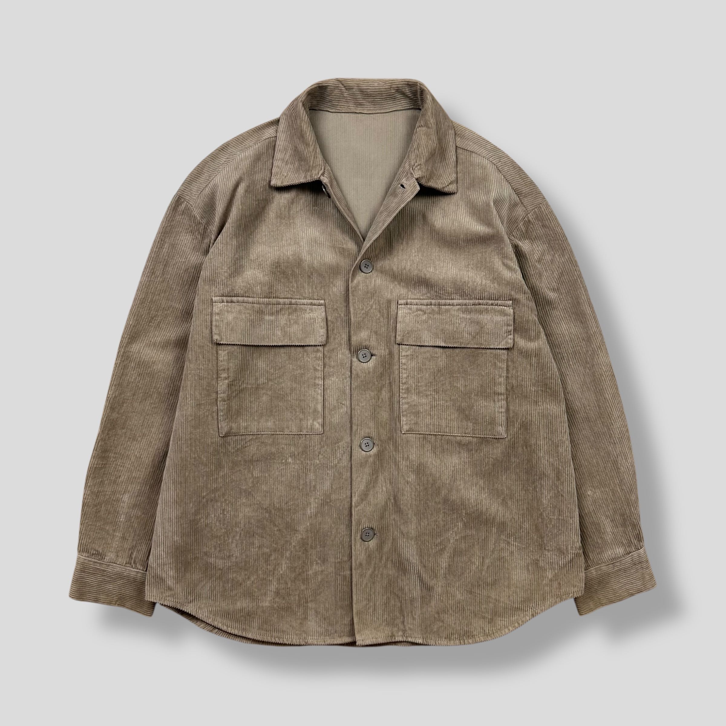 GU CORDUROY TWO POCKET SHIRT JACKET 