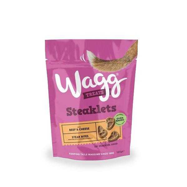(พร้อมส่ง) Wagg - Steaklets Beef&Cheese Treats (125g)