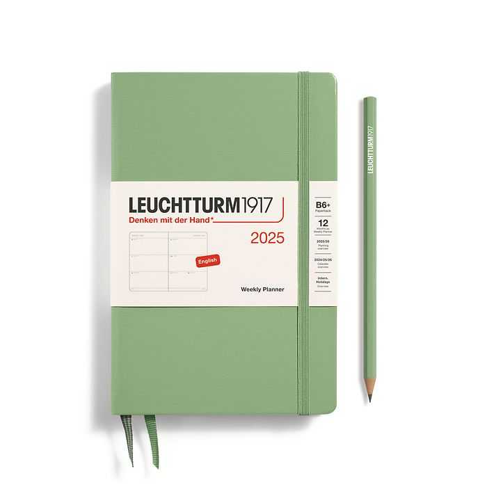 Leuchtturm1917 2025 Weekly Planner Hard Cover B6+ปฏิทินแพลนเนอร์ปี 2568