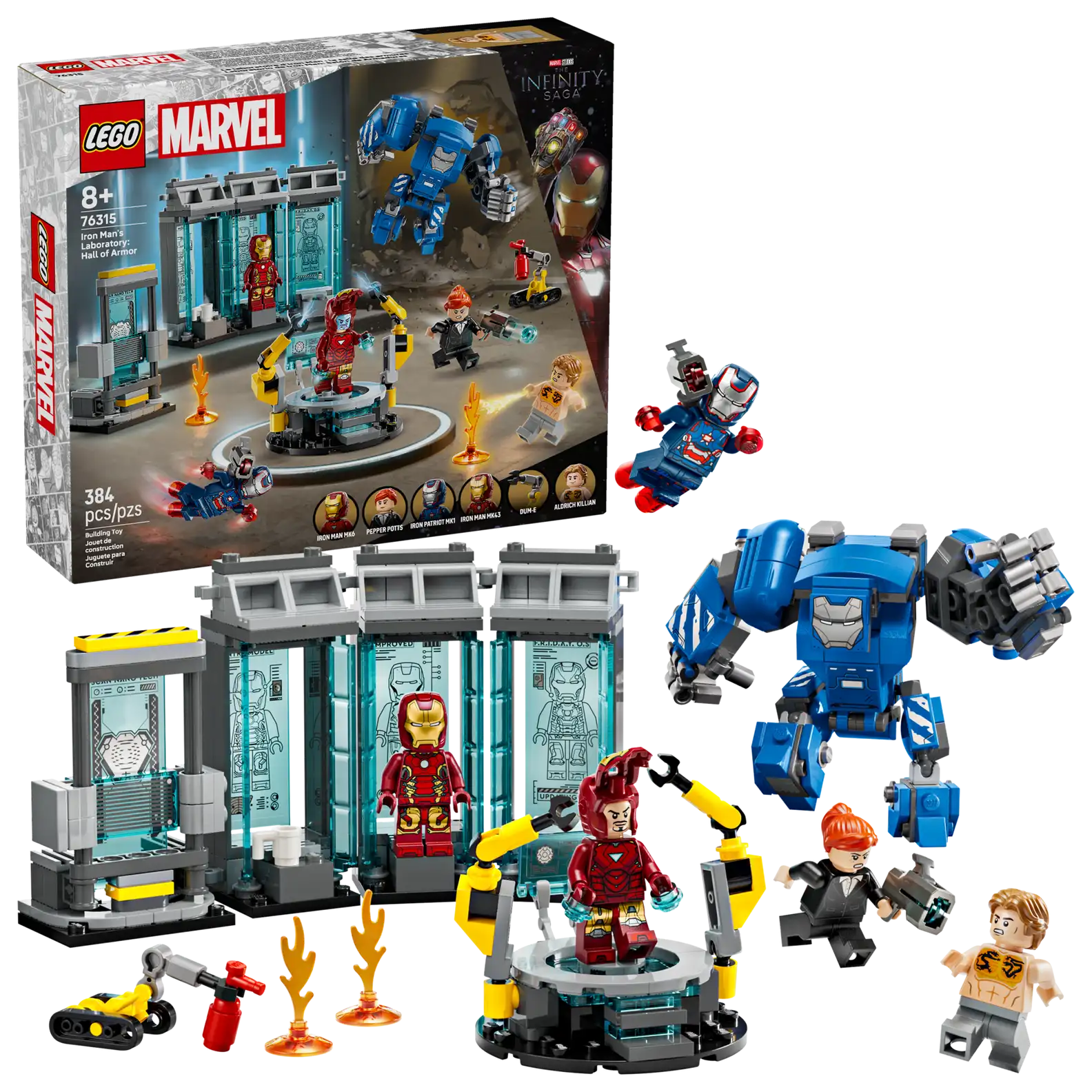 LEGO 76315 Iron Man's Laboratory: Hall.. (สินค้าซื้อแล้วไม่รับเปลี่ยนคืน)
