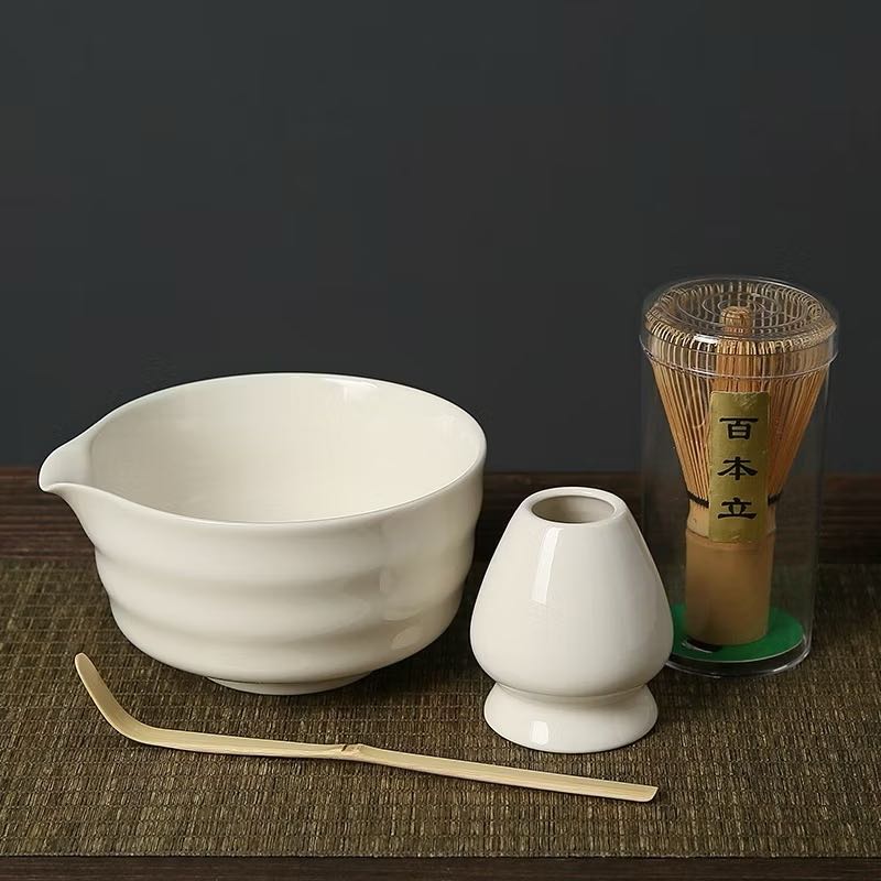 🍵𝑪𝒉𝒂𝒘𝒂𝒏 🔘 White  Bowl ชามชงมัทฉะ สีขาว เนื้อเงา
