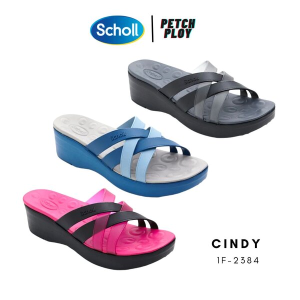 Scholl รุ่น Cindy ซินดี้ 1F-2384 รองเท้าสกอลล์ผู้หญิง ของแท้