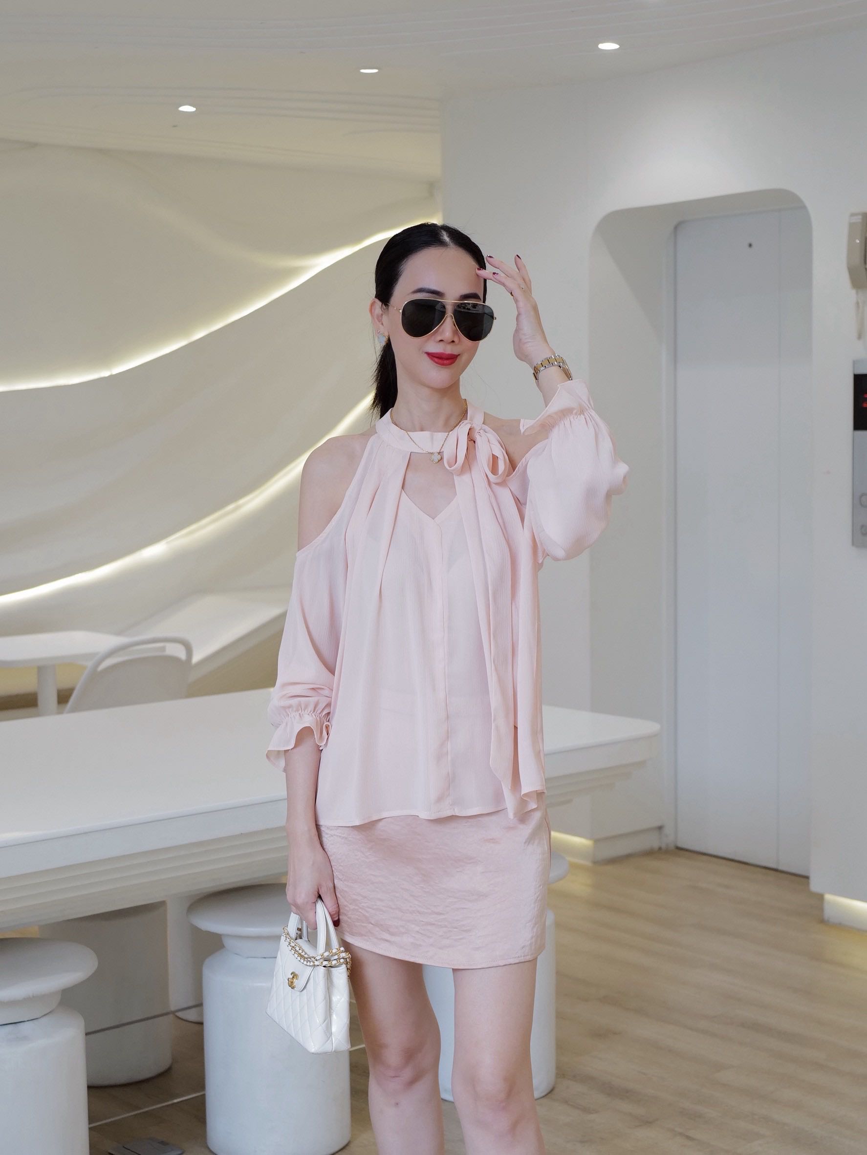 📌พร้อมส่ง…OLD ROSE SET 2 PCS TOP+SKIRT