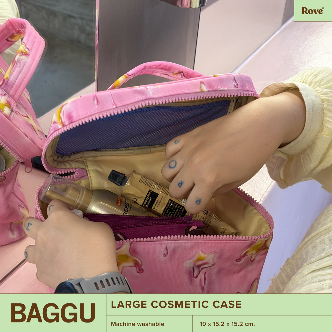 BAGGU Large Cosmetic Case - Dancing Star