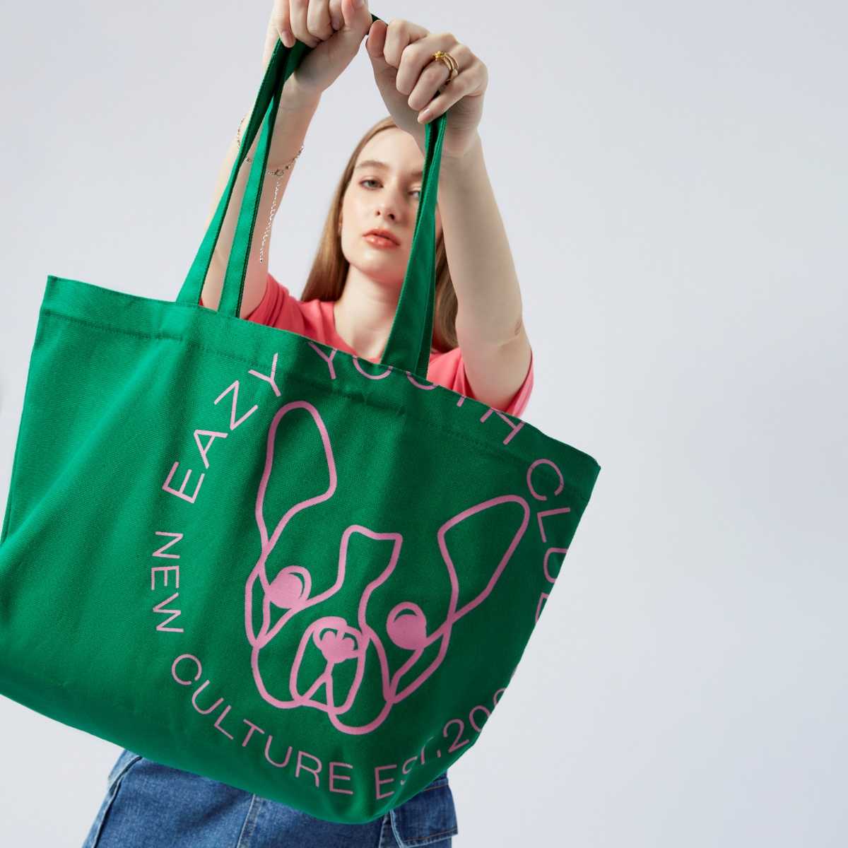 กระเป๋าผ้าแคนวาสลายเฟรนช์ชี่ | Frenchie Canvas Tote Bag | 06212