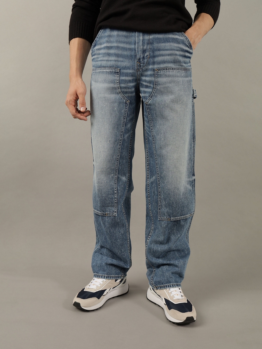 กางเกงยีนส์ ผู้ชาย MEDIUM CLEAN ATHLETIC LOOSE CARPENTER JEAN ( 011-6469-272 )
