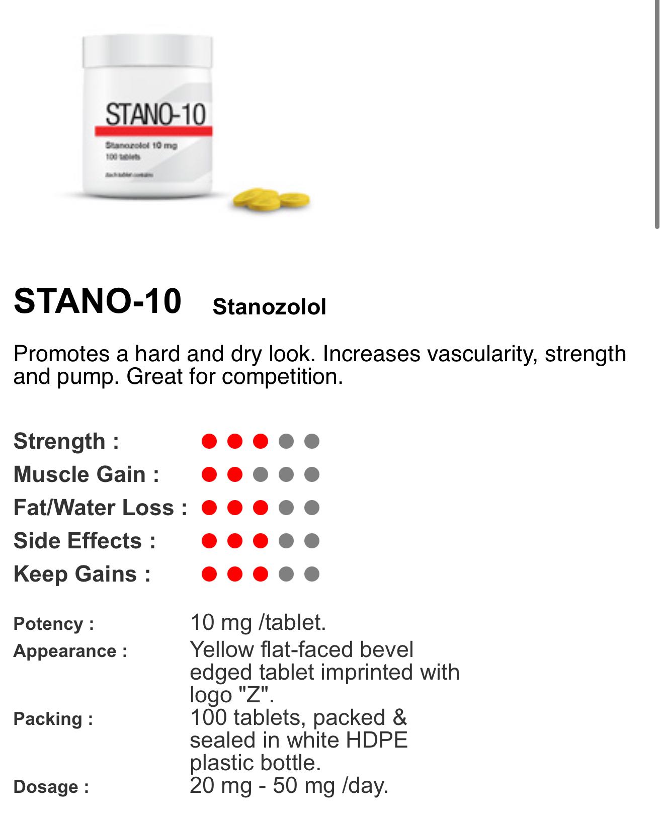 Stano - 10 GainZlab GZ Stanozolol