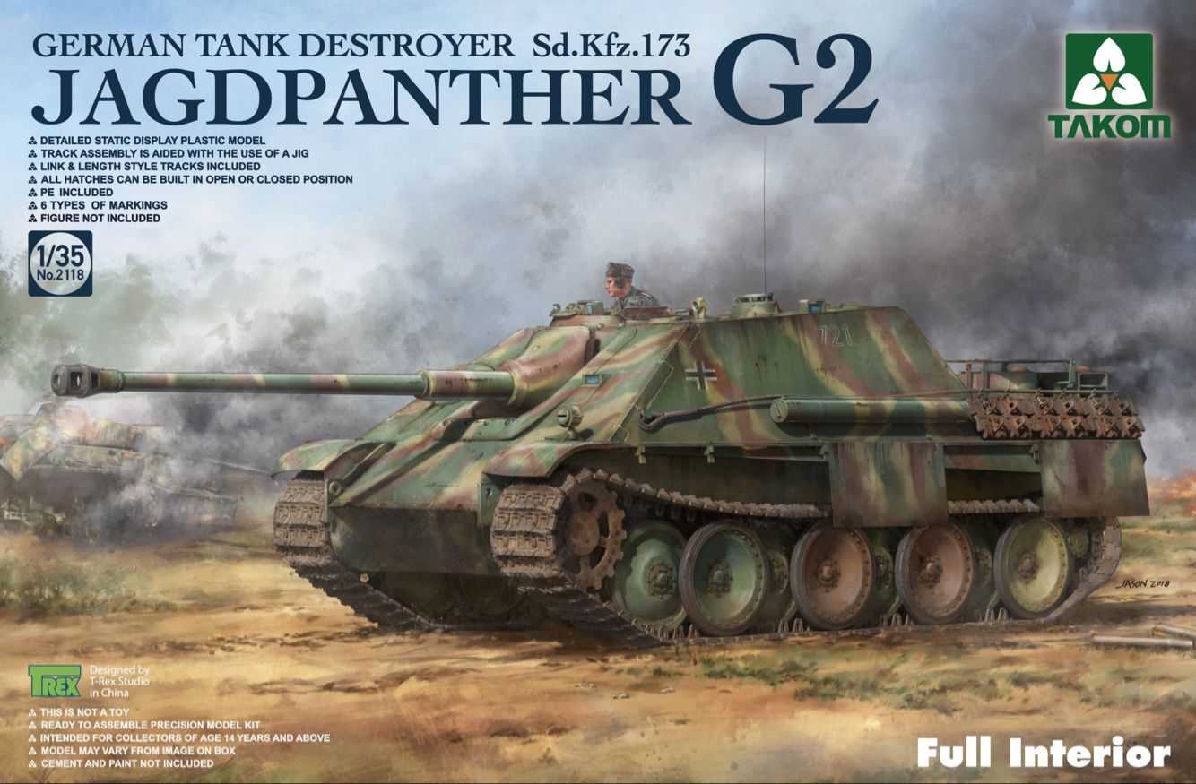 1/35 Jagdpanther G2 German Tank Destroyer Sd.Kfz.173 w/ full interior kit
