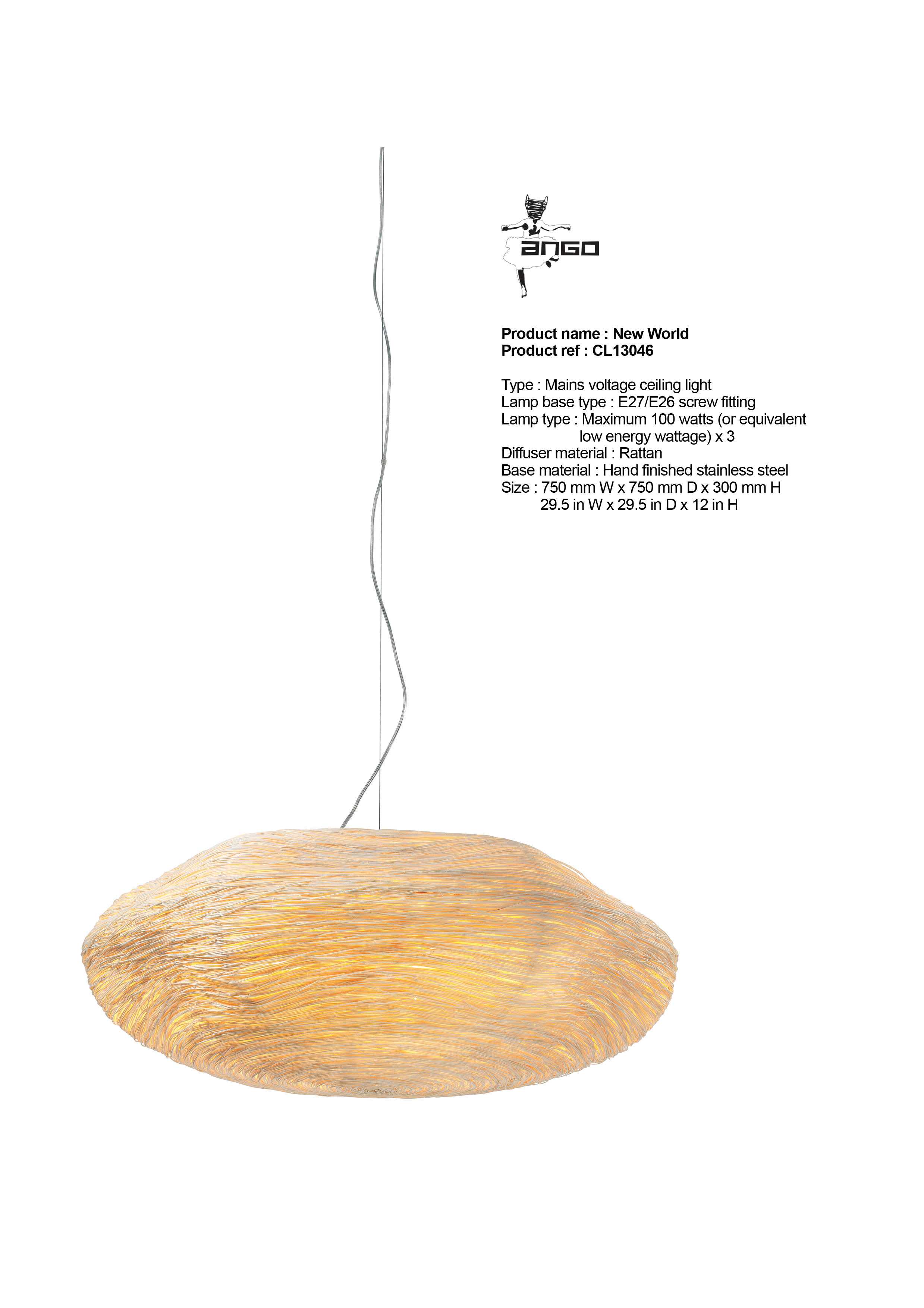 New World 600 (Ceiling light)