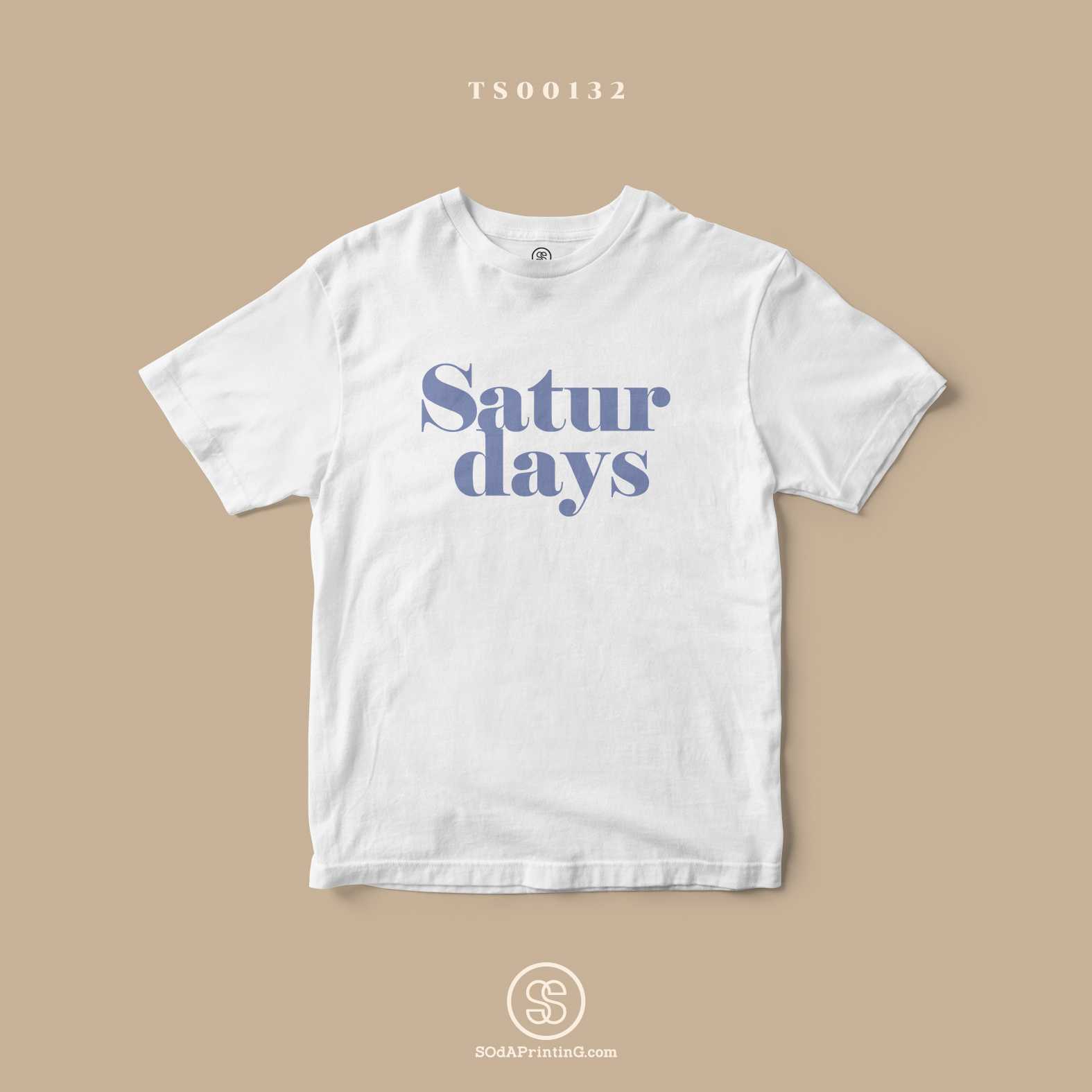 เสื้อ Saturdays สีขาว #SOdAtee #เสื้อToDay TSA00132