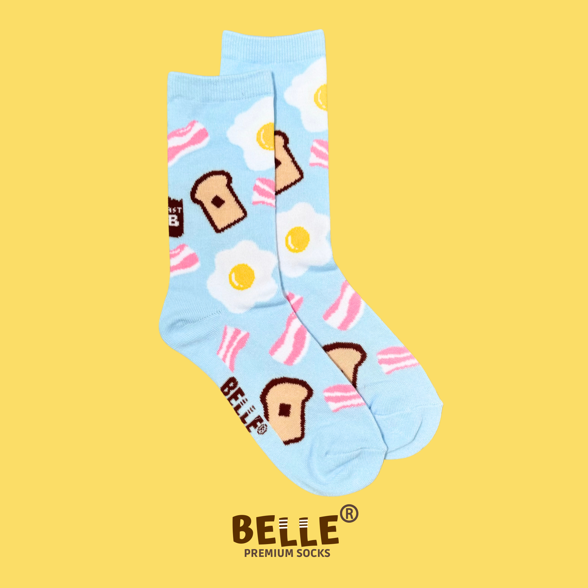 ถุงเท้า #BelleLover Brunch club🥓🍳