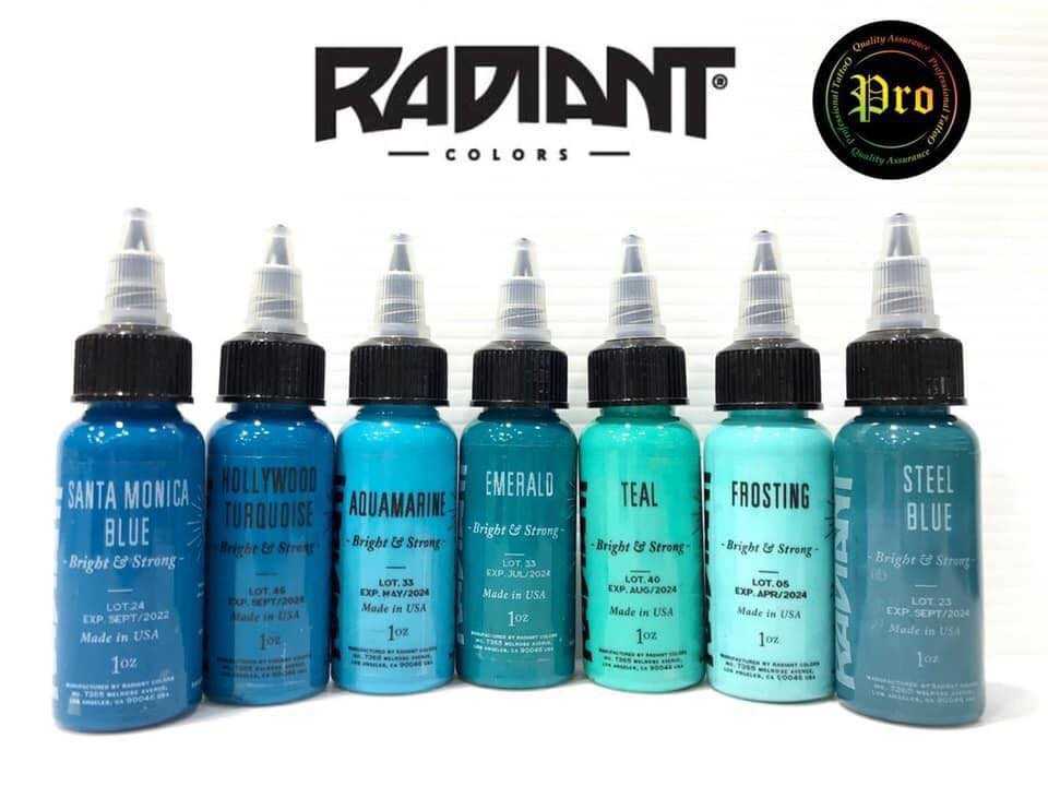 สีสัก Radiant Colors Tattoo Ink 1 oz   Blue