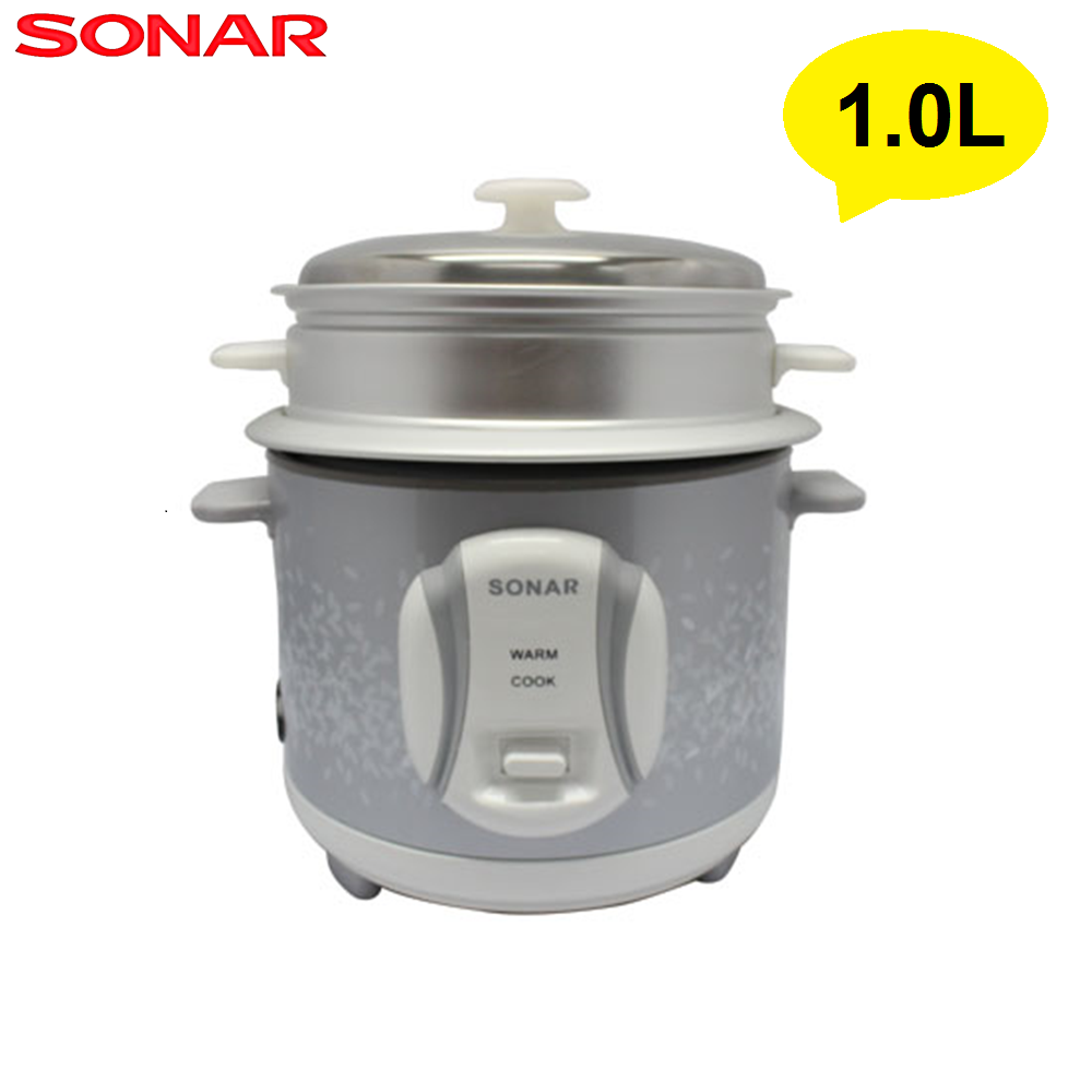 หม้อหุงข้าวไฟฟ้า ขนาด 1.0 ลิตร พร้อมซึ้งนึ่ง ที่นึ่งไฟฟ้า รุ่น SR-D512