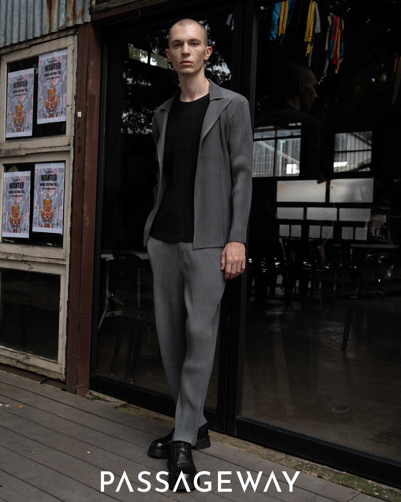 Passageway PSW Pleated Trousers - กางเกงขายาวผ้าพลีท