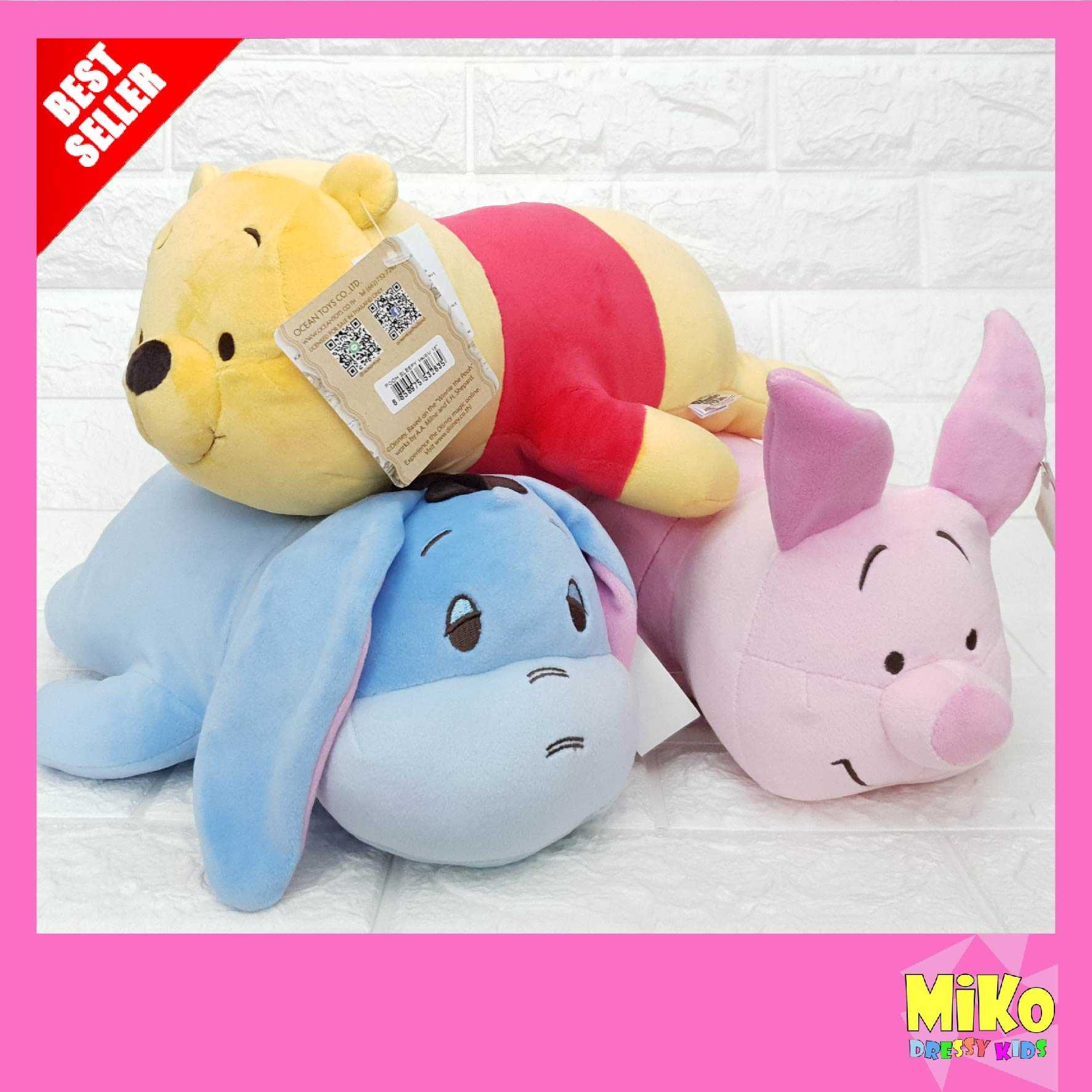 Disney ลิขสิทธิ์แท้ ตุ๊กตา Winnie The Pooh หมอบ ผ้านุ่มนิ่ม (Pooh Soft)