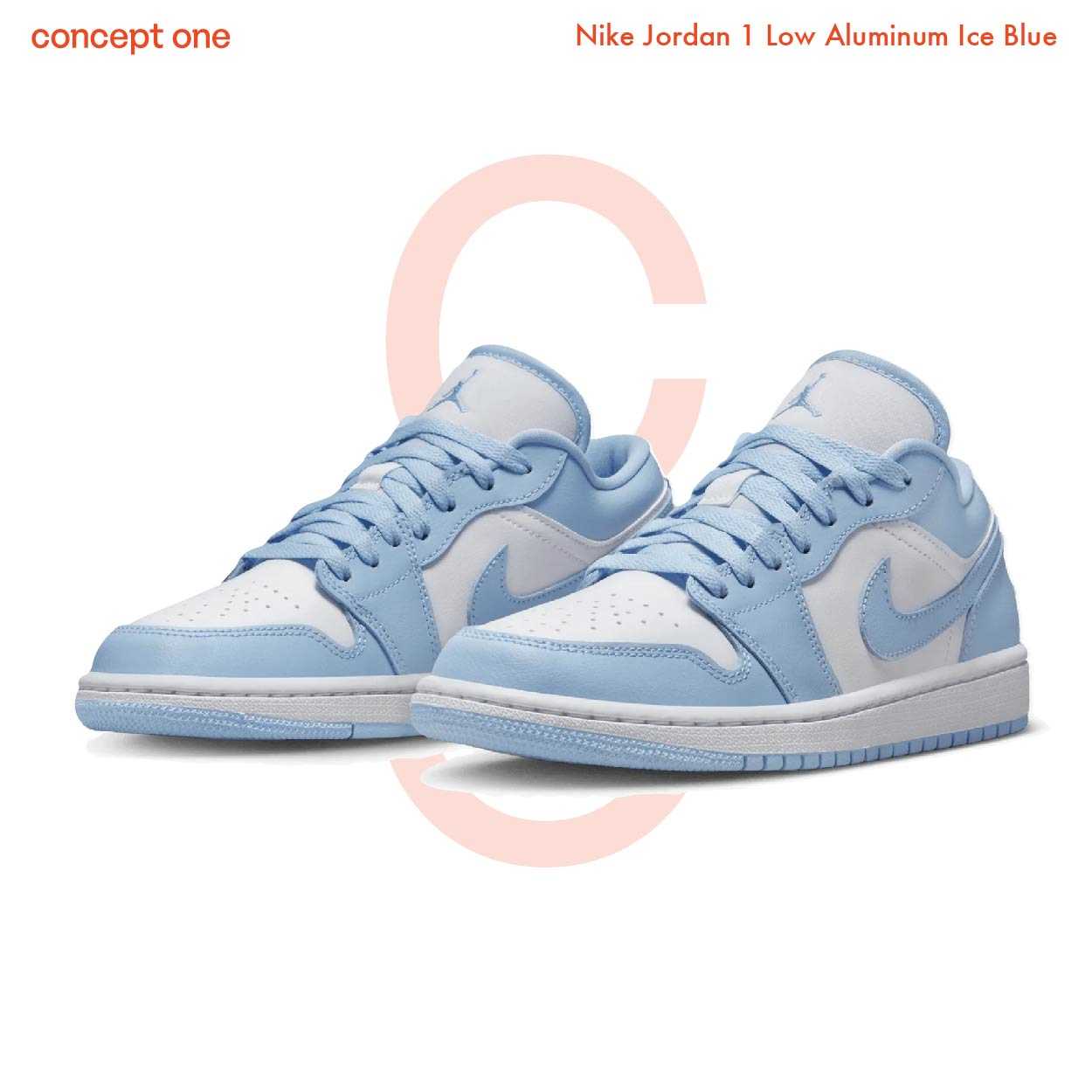 Jordan 1 Low Aluminum Ice blue