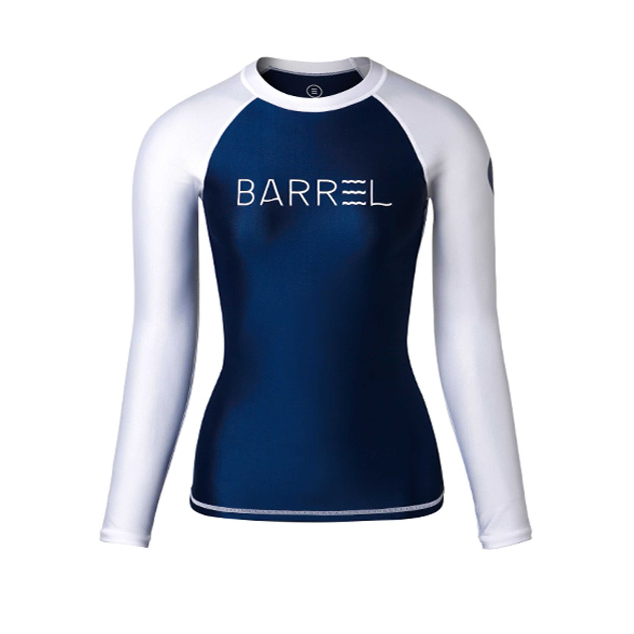 BARREL WOMEN EVE RASHGUARD - NAVY/WHITE ชุดว่ายน้ำ ชุดว่ายน้ำแขนยาว ชุดว่ายน้ำผู้หญิง(WATER)