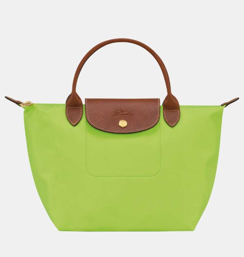 พร้อมส่ง - Longchamp Le pliage รุ่น Original ไซส์ S หูสั้น สีเขียวมะนาว