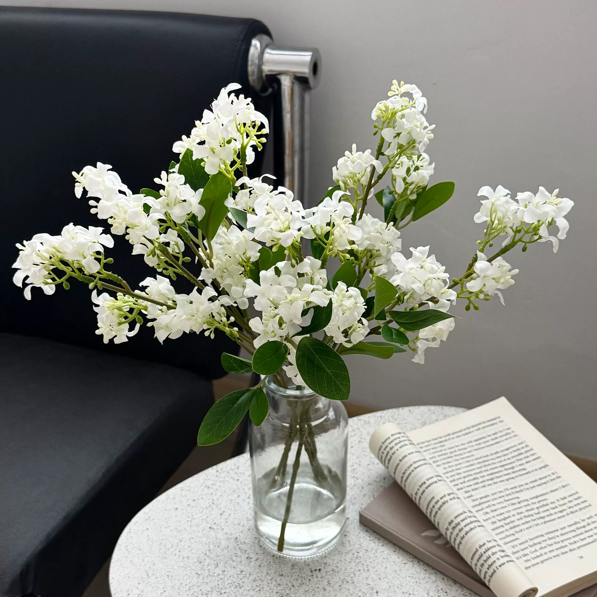 ดอกพุดซ้อนปลอมสีขาว ( 2 กิ่ง ) : Artificial jasmine flowers สำหรับใส่แจกันโมเดิร์น มินิมอล