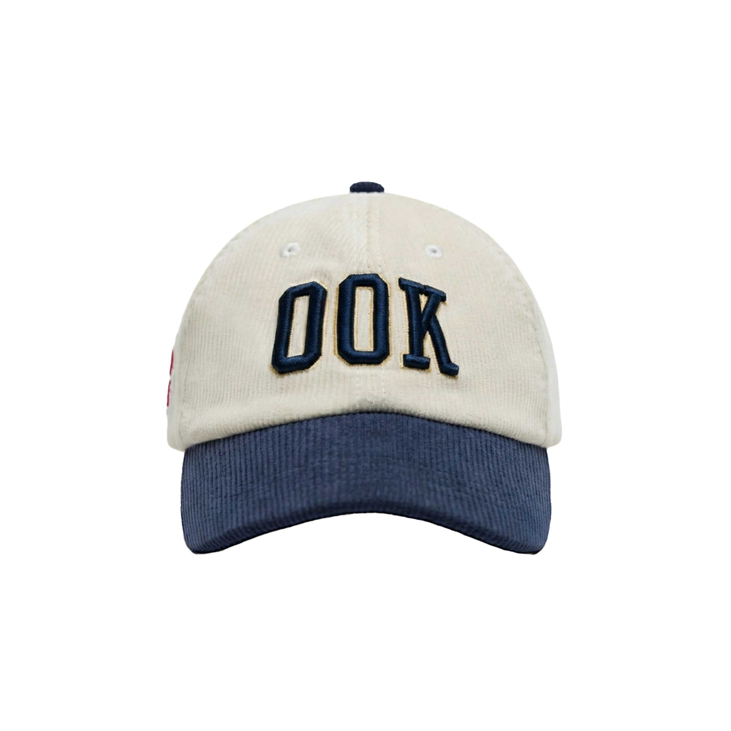 00K Playground Club Cap | White Millet with Navy