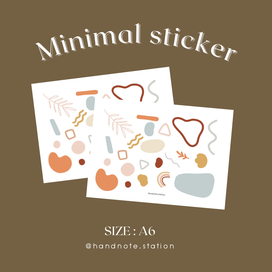 Minimal sticker 