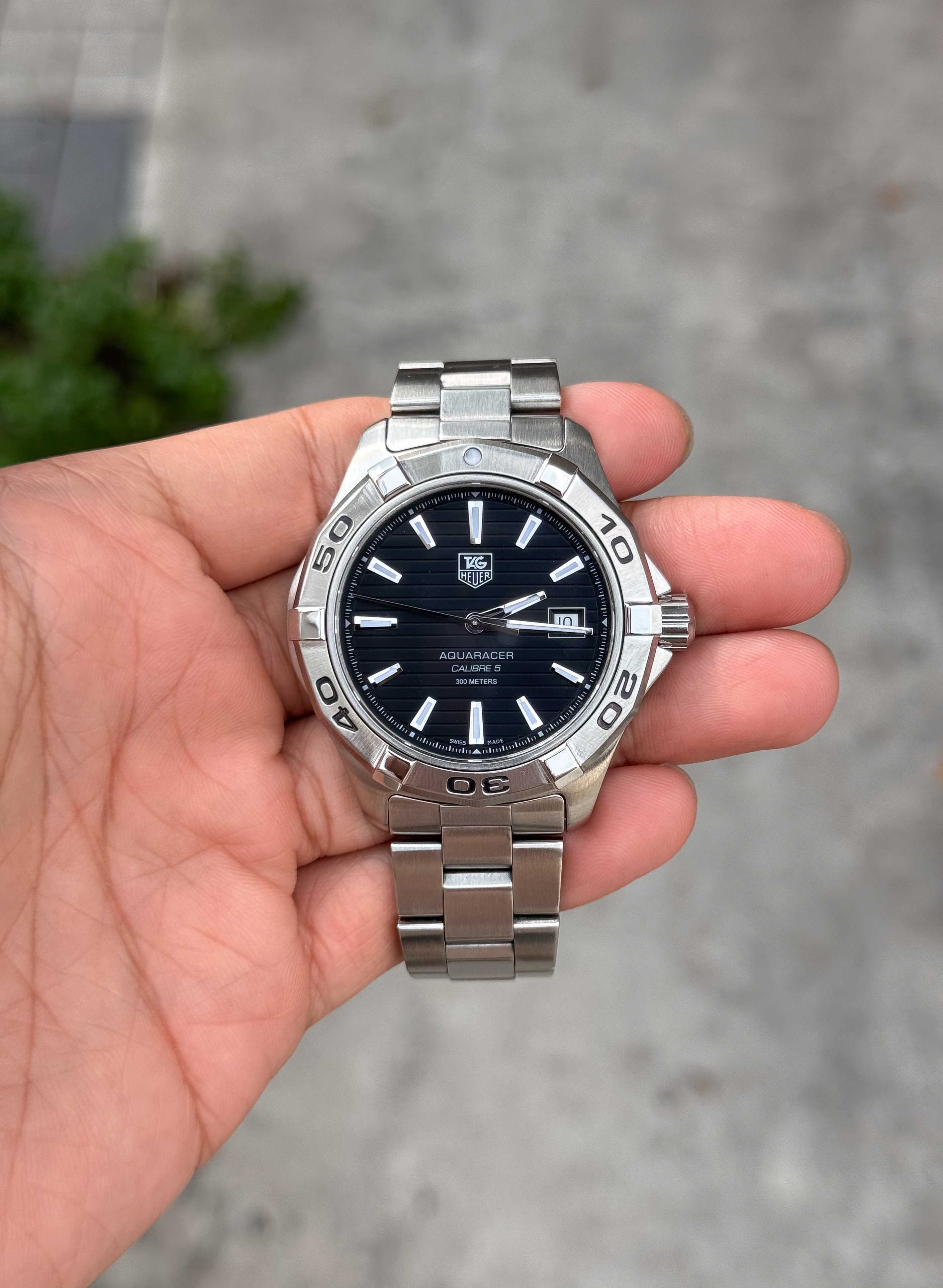 Tag Heuer Aquaracer Automatic Calibre 5 King Size หน้าดำลูกฟูก