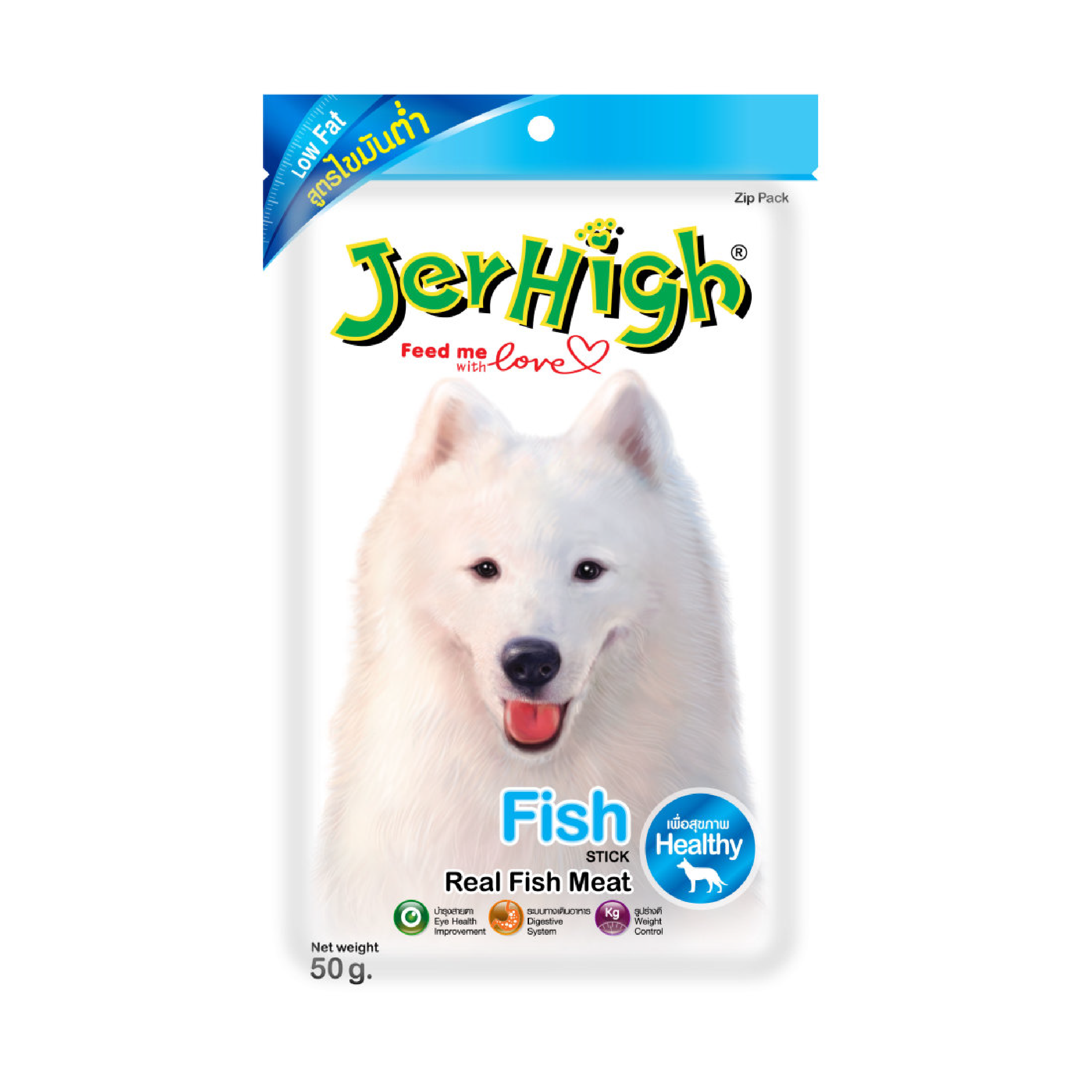JerHigh Fish stick 50 กรัม รสปลา