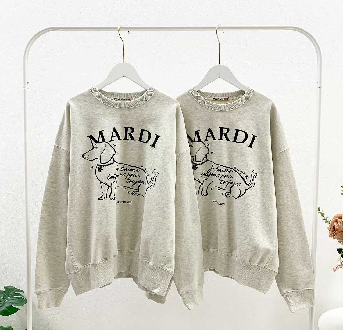Mardi ddanji Swing the tail sweatshirt (Oatmeal)