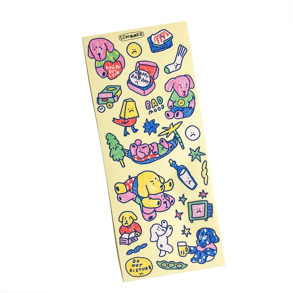 regular sticker - bad mood