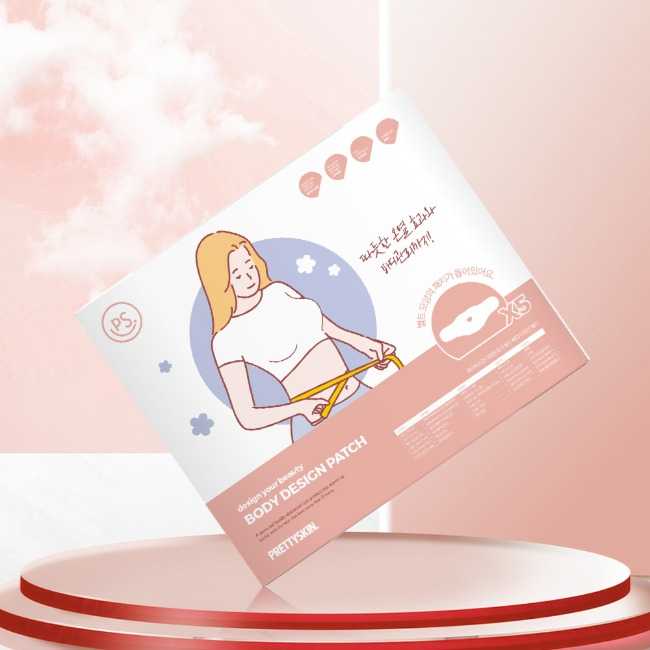 PRETTYSKIN Design Your Beauty Body Design Patch แผ่นแปะสำหรับดูแลผิวและกระชับสัดส่วนบริเวณหน้าท้อง